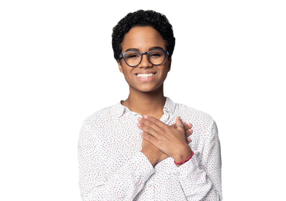 Smiling professional