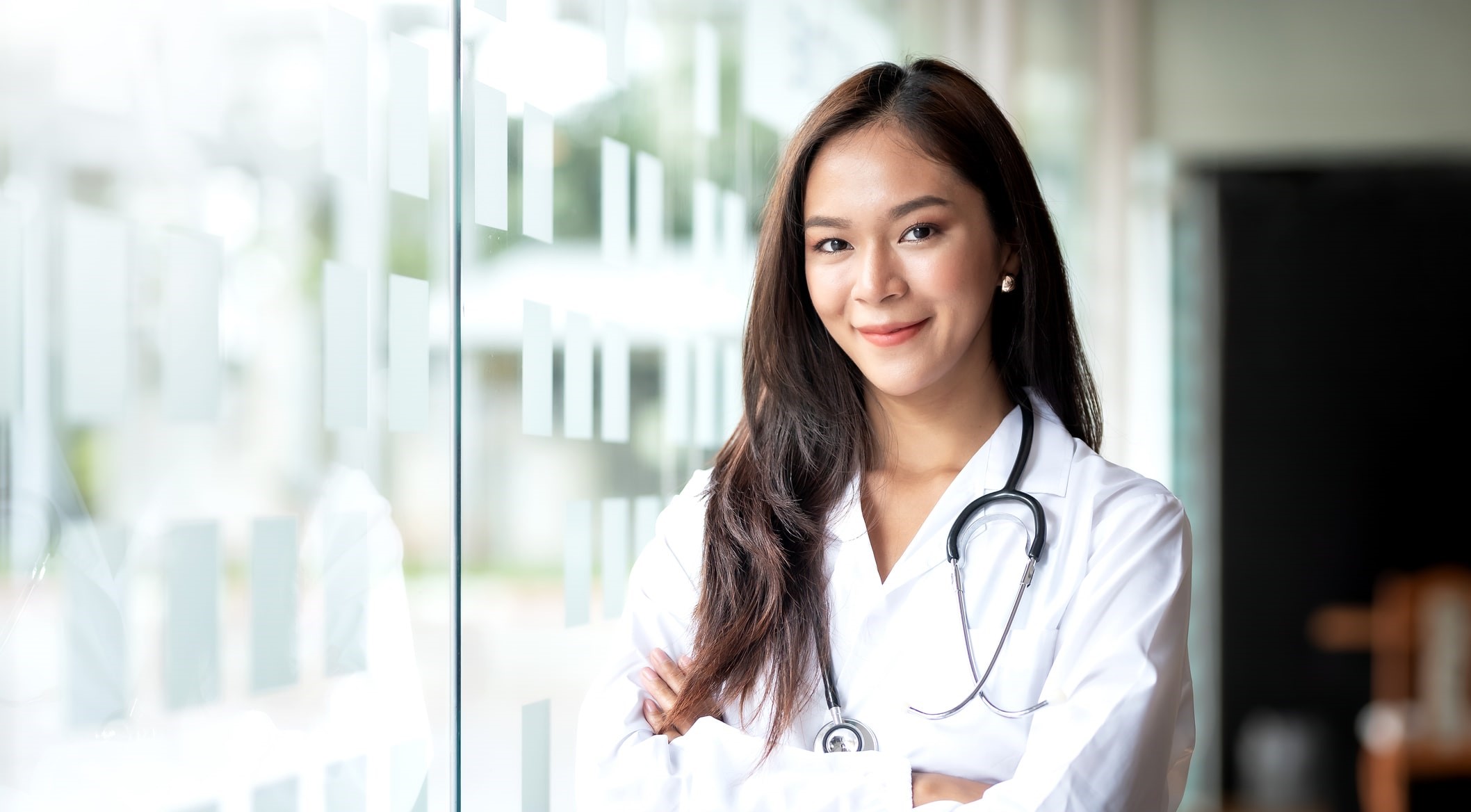 smiling female physician