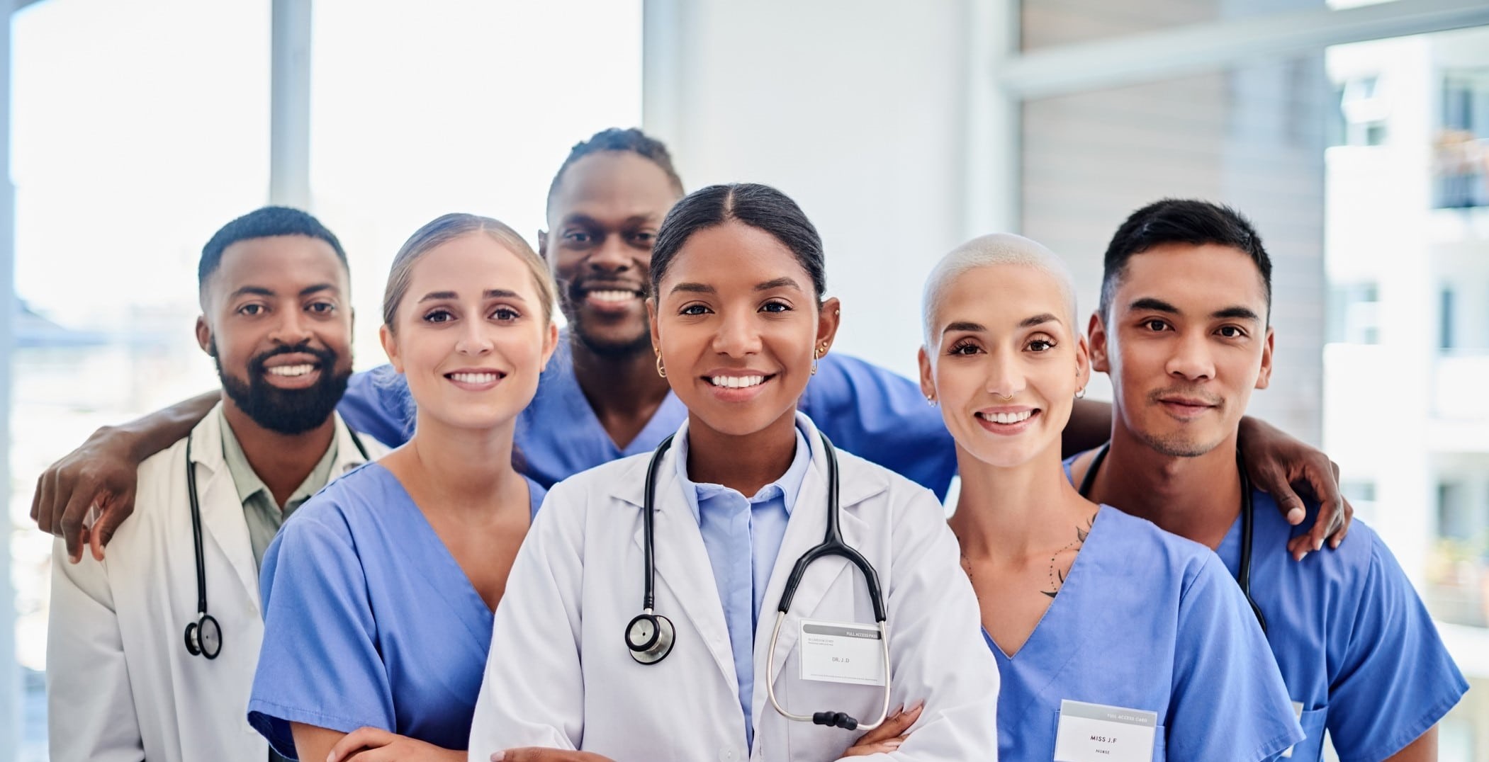 group of healthcare workers