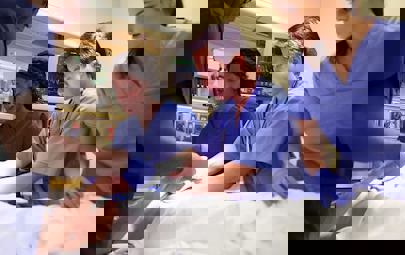 ER Nurses Working on a Patient ER Nurses Working on a Patient