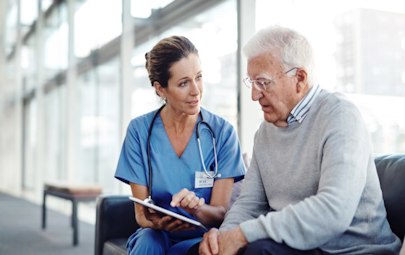 nurse with patient nurse with patient