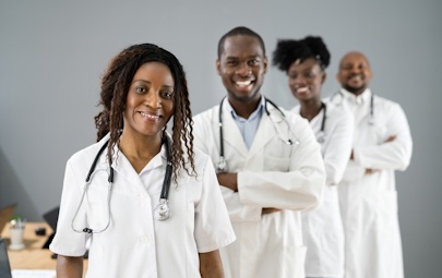 physicians standing together physicians standing together
