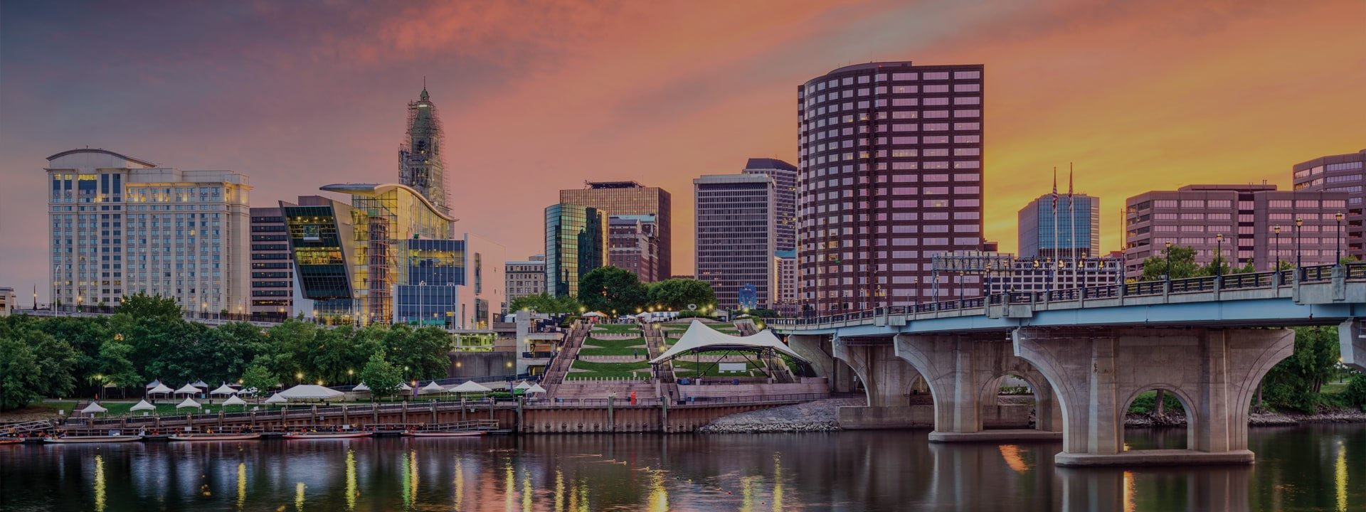 Connecticut panoramic skyline