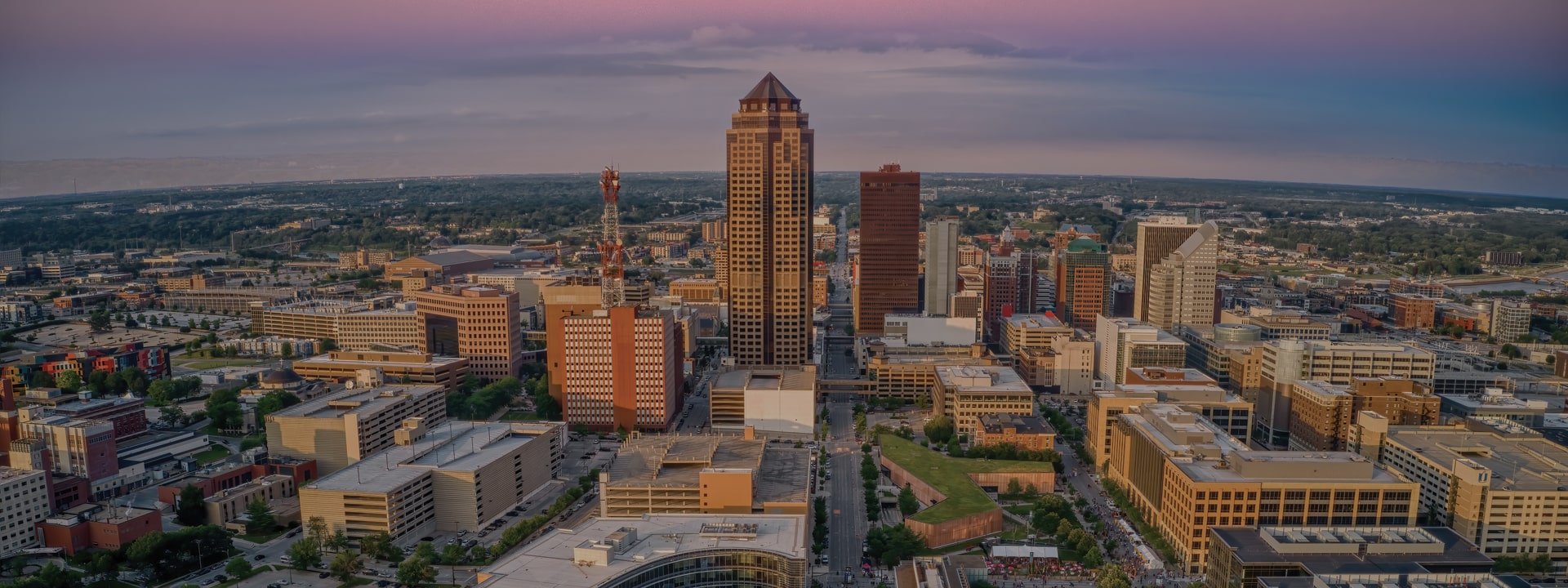 Iowa panoramic skyline