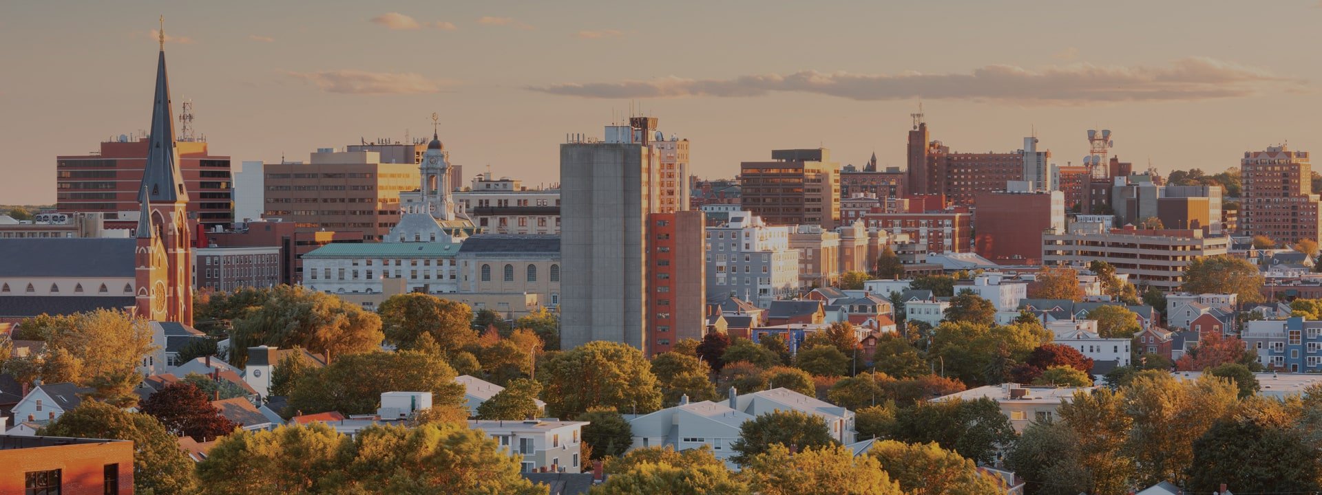 Maine panoramic skyline