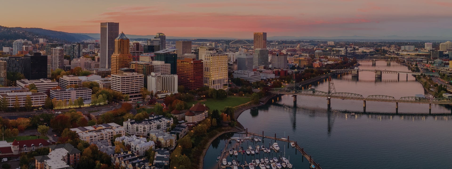 Oregon panoramic skyline