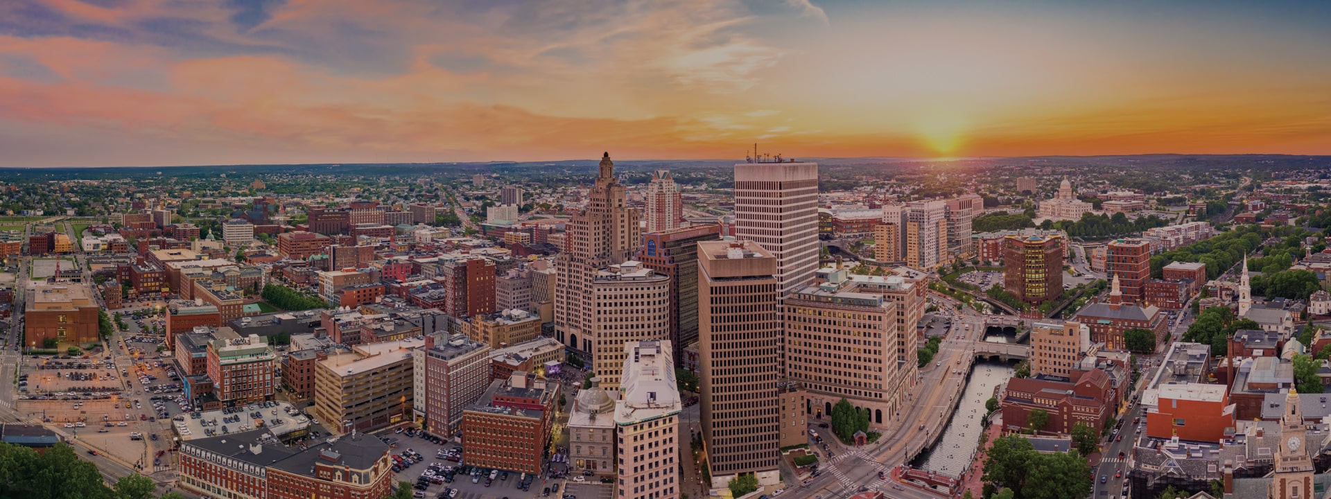 Rhode Island panoramic skyline