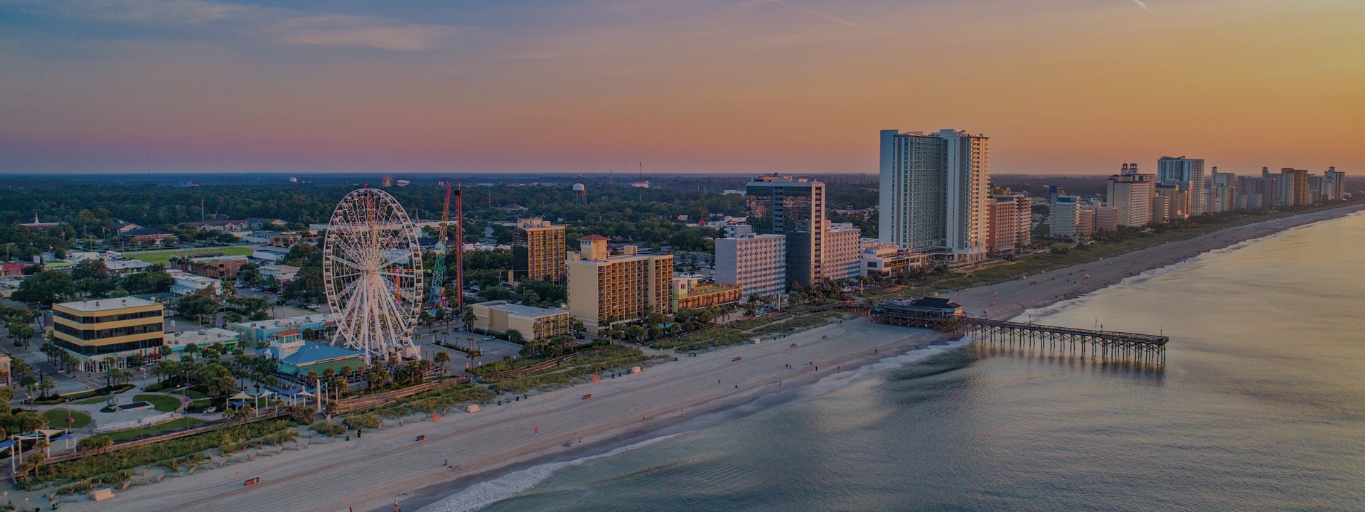 South Carolina panoramic skyline