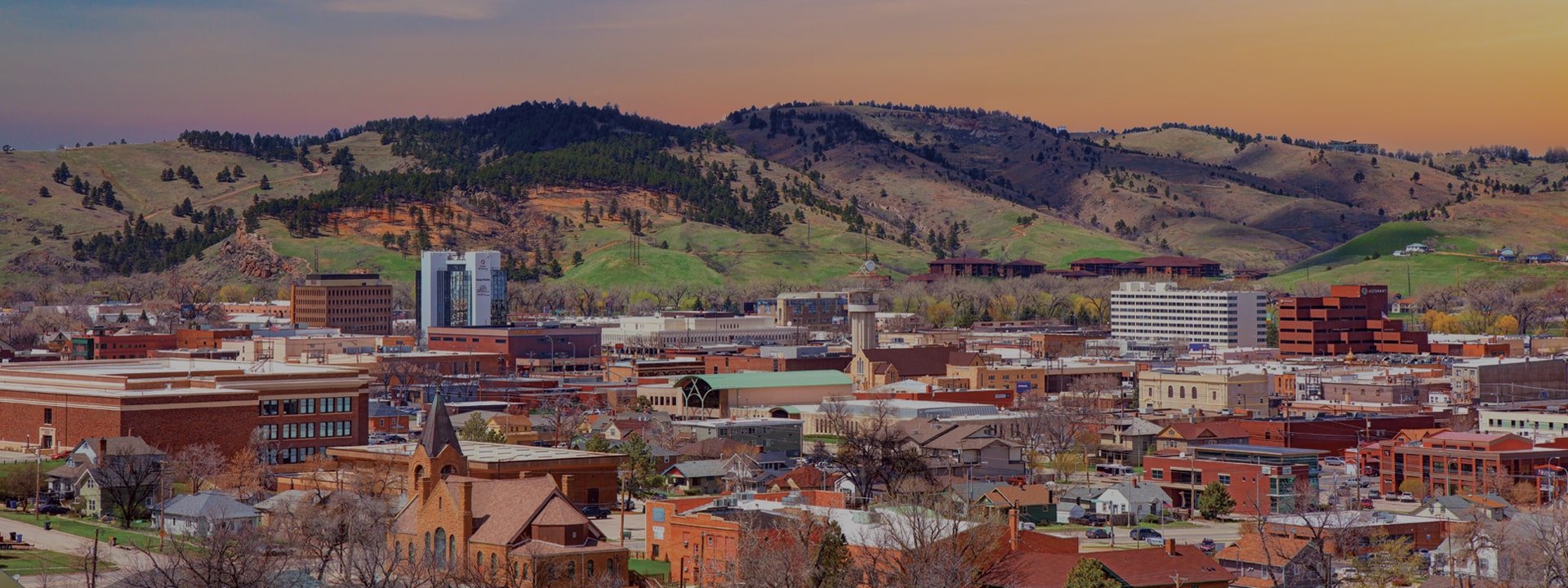 South Dakota panoramic skyline