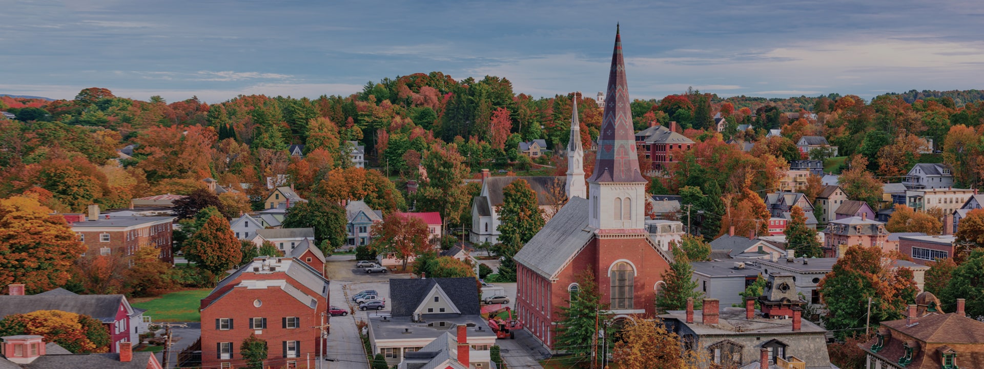 Vermont panoramic skyline