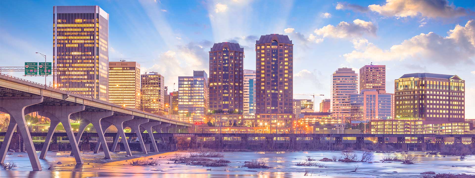 Skyline view of Richmond, Virginia