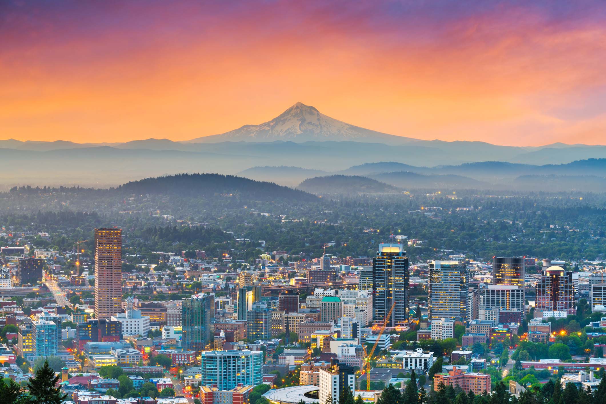 Skyline of Portland, Oregon