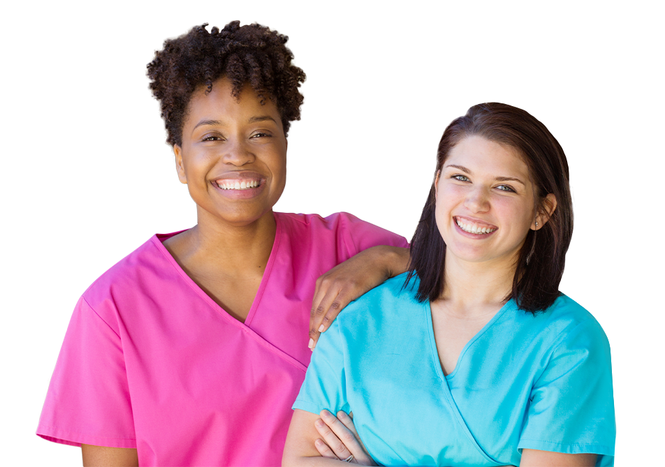 Two female nurses
