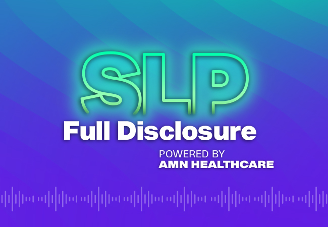 AMN Healthcare's SLP Full Disclosure Logo
